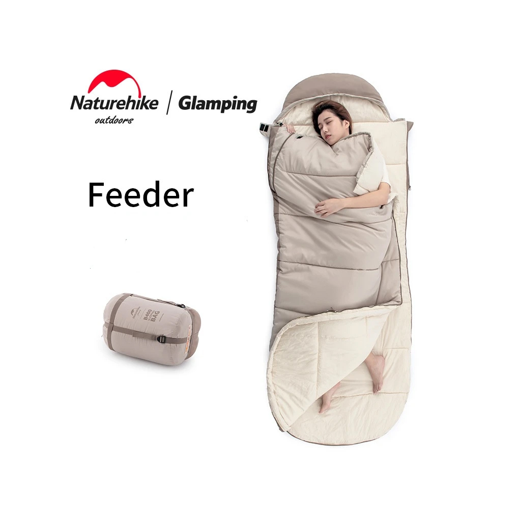 Спальний мішок Naturehike з капюшоном B400 NH21MSD11 Green (6927595788332) - изображение 2