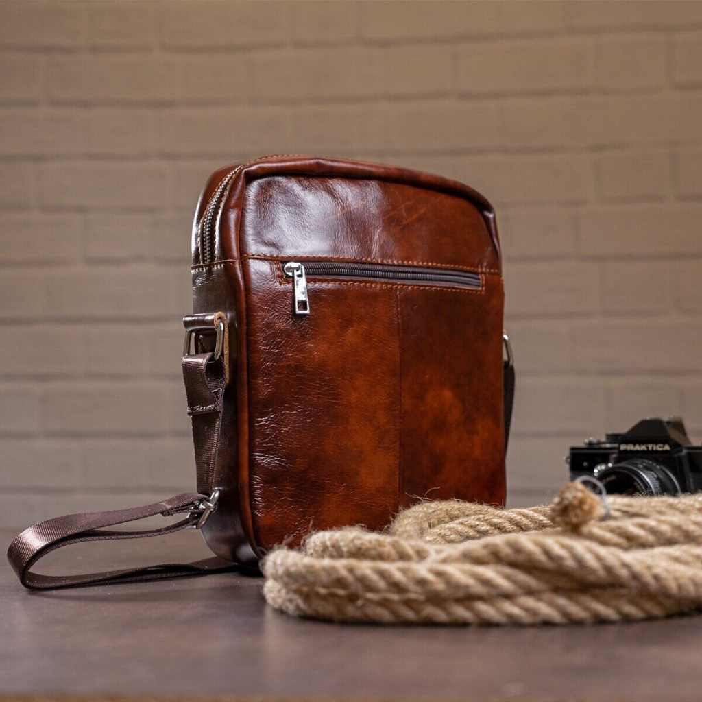 Сумка Vintage Коричнева (14829) - зображення 11