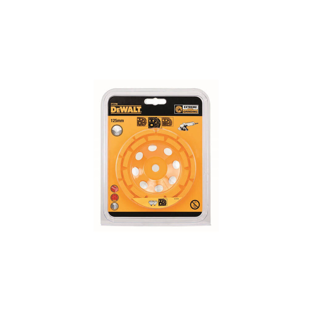 Чашка шліфувальна DeWALT алмазна EXTREME, дворядна, універсальна, 125мм х М14 (DT3796) - зображення 1