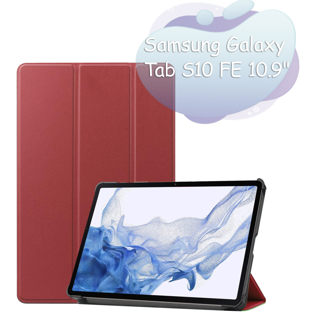 Чохол до планшета BeCover Smart Case Samsung Galaxy Tab S10 FE (SM-X520/SM-X526) 10.9" Red Wine (713281) - зображення 1