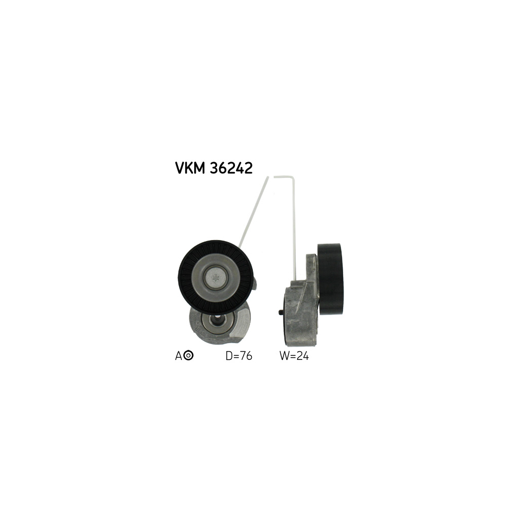 Натягувач ременя з роликом SKF VKM 36242 - зображення 1