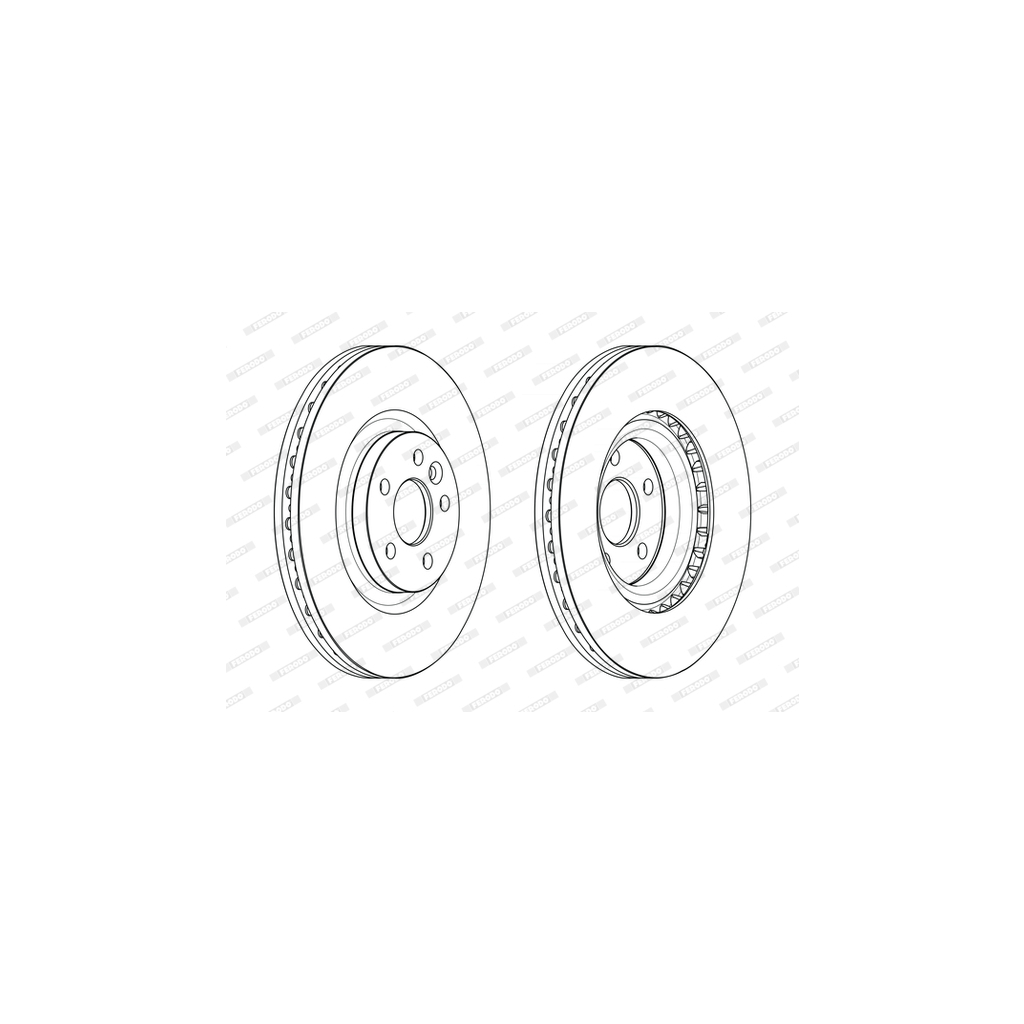 Гальмівний диск FERODO DDF2632C-1 - зображення 1