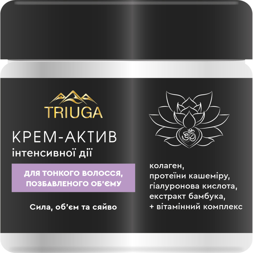 Крем для волосся Triuga Ayurveda Professional Home Care Сила, об'єм та сяйво Для тонкого волосся 300 мл (4820164640777) - зображення 1