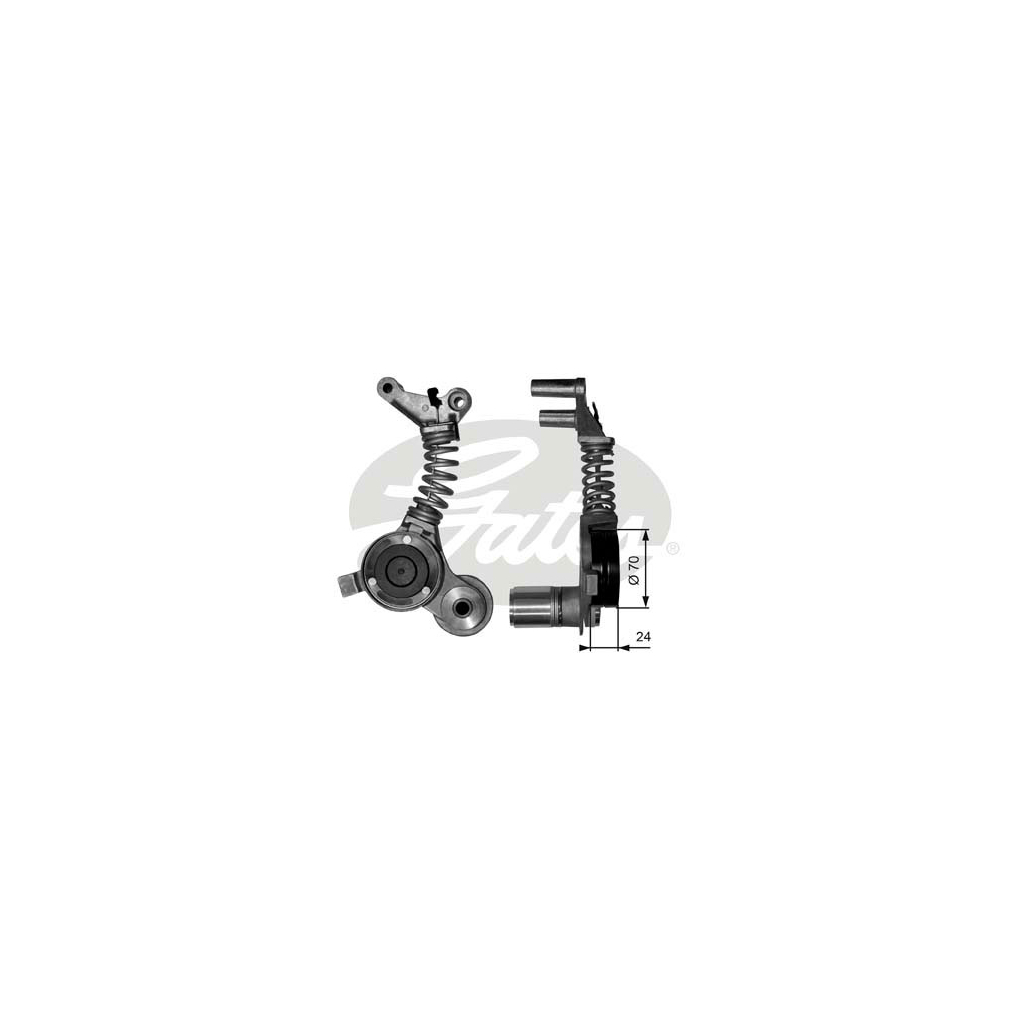 Натягувач ременя з роликом Gates T38406 - зображення 1