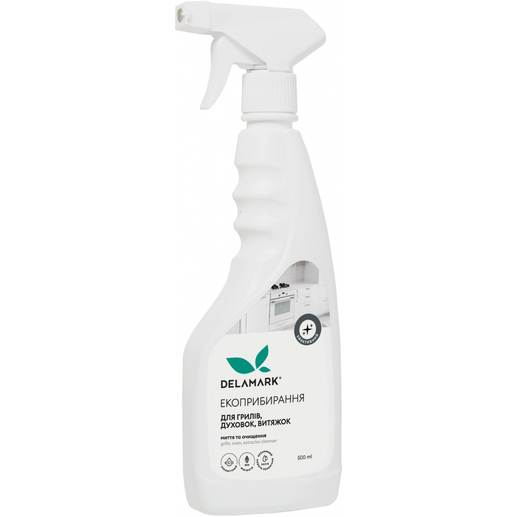 Засіб для чищення духовок DeLaMark для грилів, духовок, витяжок, коптильних камер 500 мл (4820152332332) - зображення 1