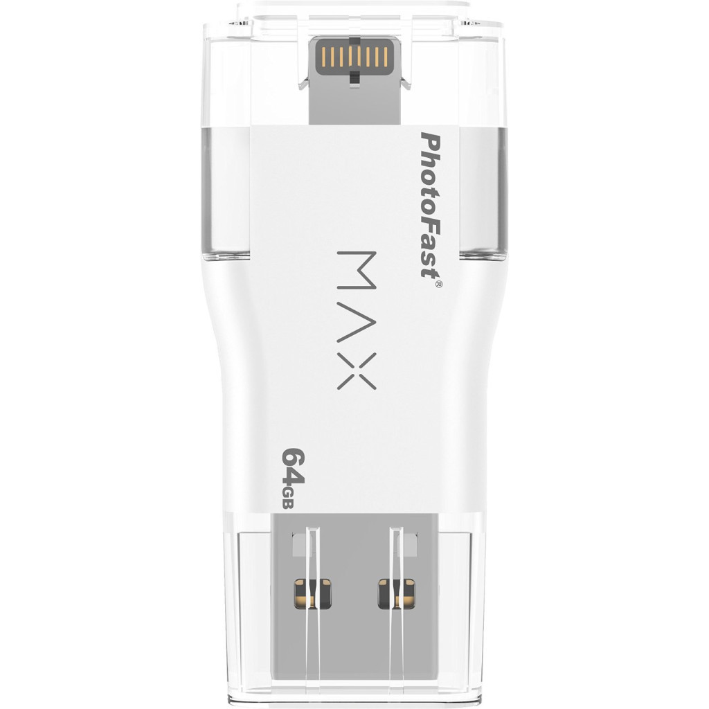 USB флеш накопичувач PhotoFast 64GB i-Flashdrive MAX White USB/Lightning (IFDMAX64GB) - зображення 2