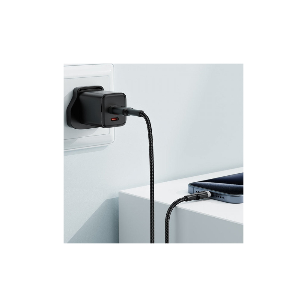 Дата кабель USB 2.0 AM to USB-C 1.2m 60W black Acefast (6974316285144) - зображення 5