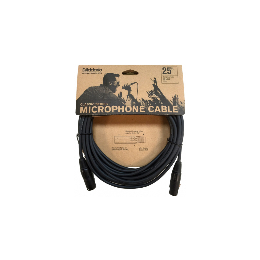 Мікрофонний кабель D'Addario Classic Series Microphone Cable 7.62m (PW-CMIC-25) - picture 5