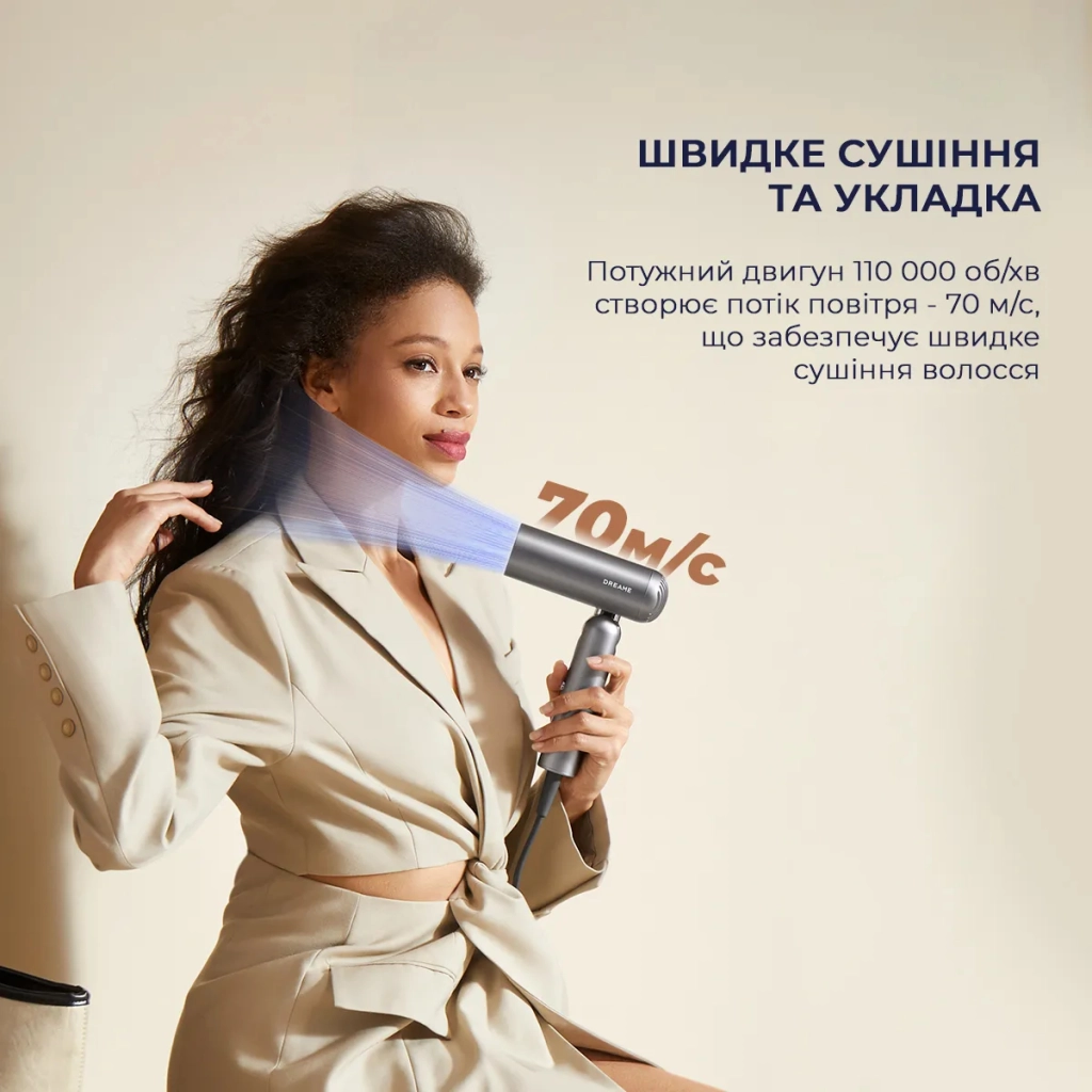 Фен Dreame Pocket Grey (AHD51-GR) - зображення 7