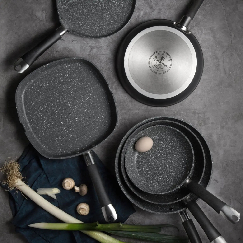 Сковорода MasterPro Home edition, Вок з кришкою, 28 см (BGMP-3289-BK) - зображення 7