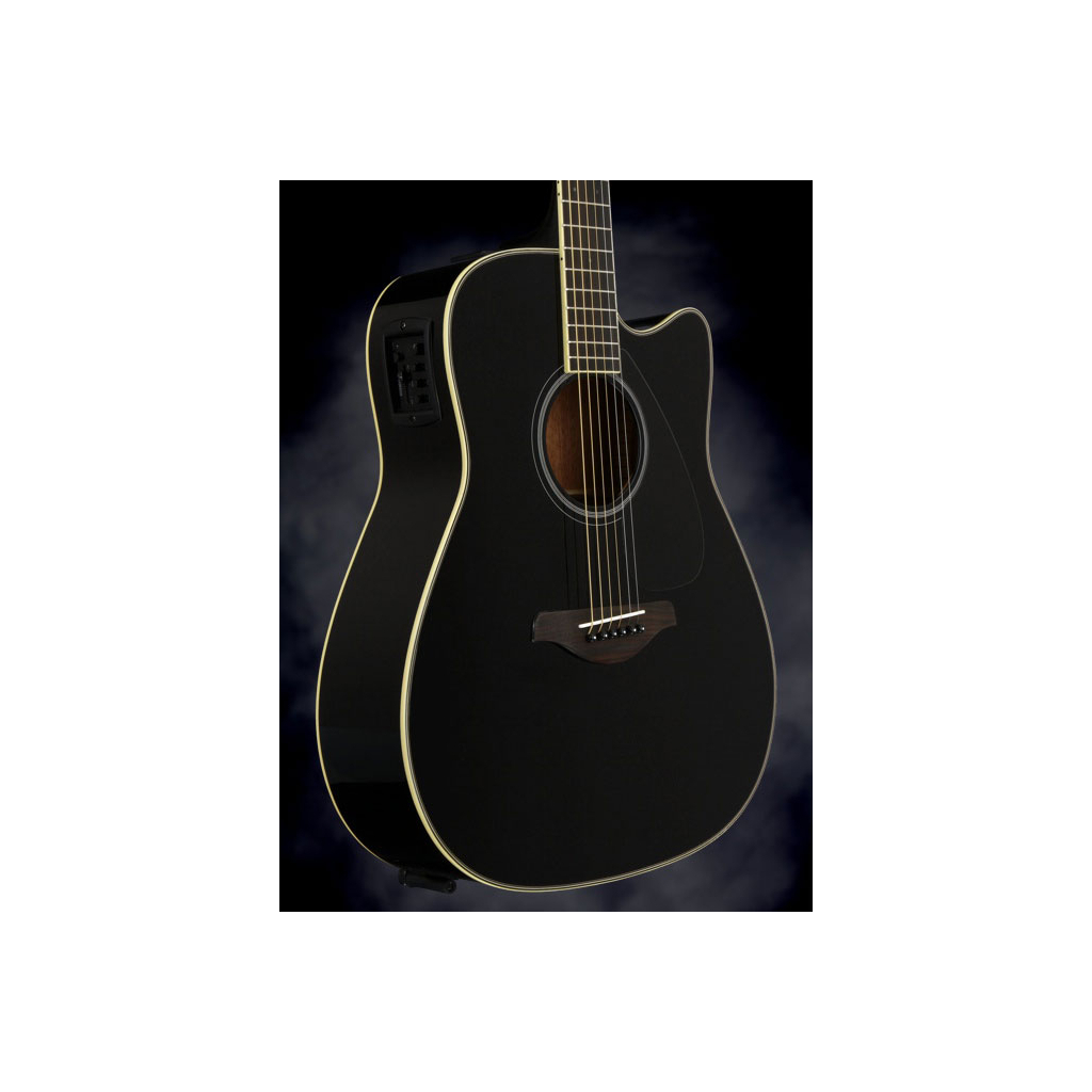 Гітара електроакустична Yamaha FGX820C Black - зображення 6