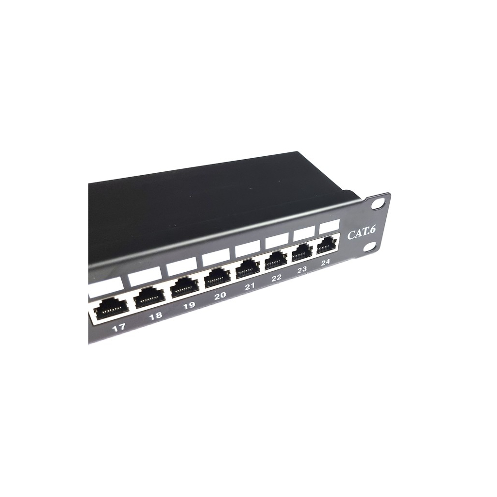 Патч-панель 19" 24xRJ45 STP cat.6, 1U Eserver (WT-2084-CAT 6) - зображення 3