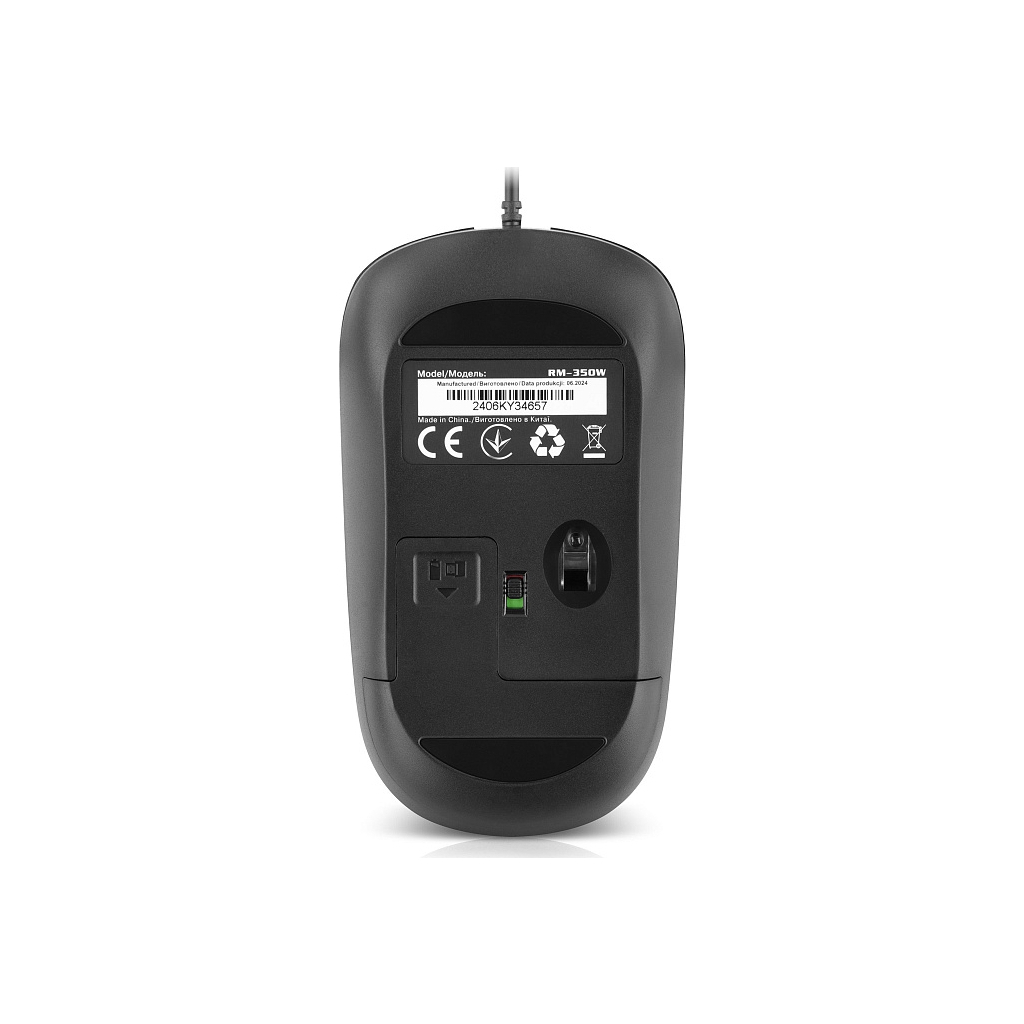 Мишка REAL-EL RM-222 USB Black/Gray (EL123200040) - зображення 8