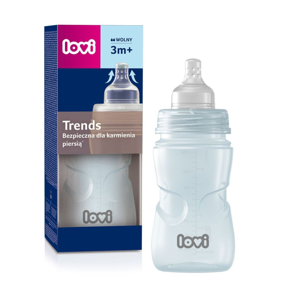 Пляшечка для годування Lovi Trends 250 мл - зелена (21/563_gre) - зображення 1