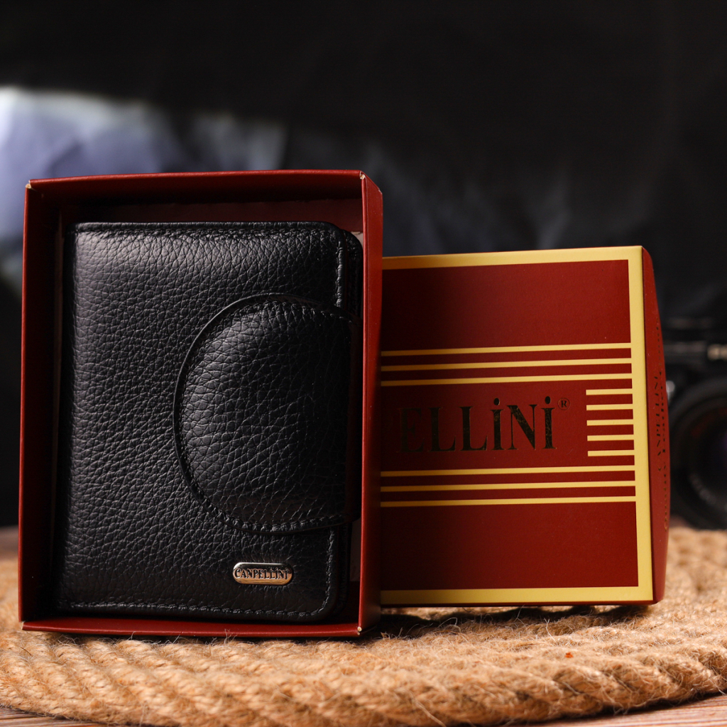 Портмоне Canpellini З натуральної шкіри Чорний (21668) - зображення 11