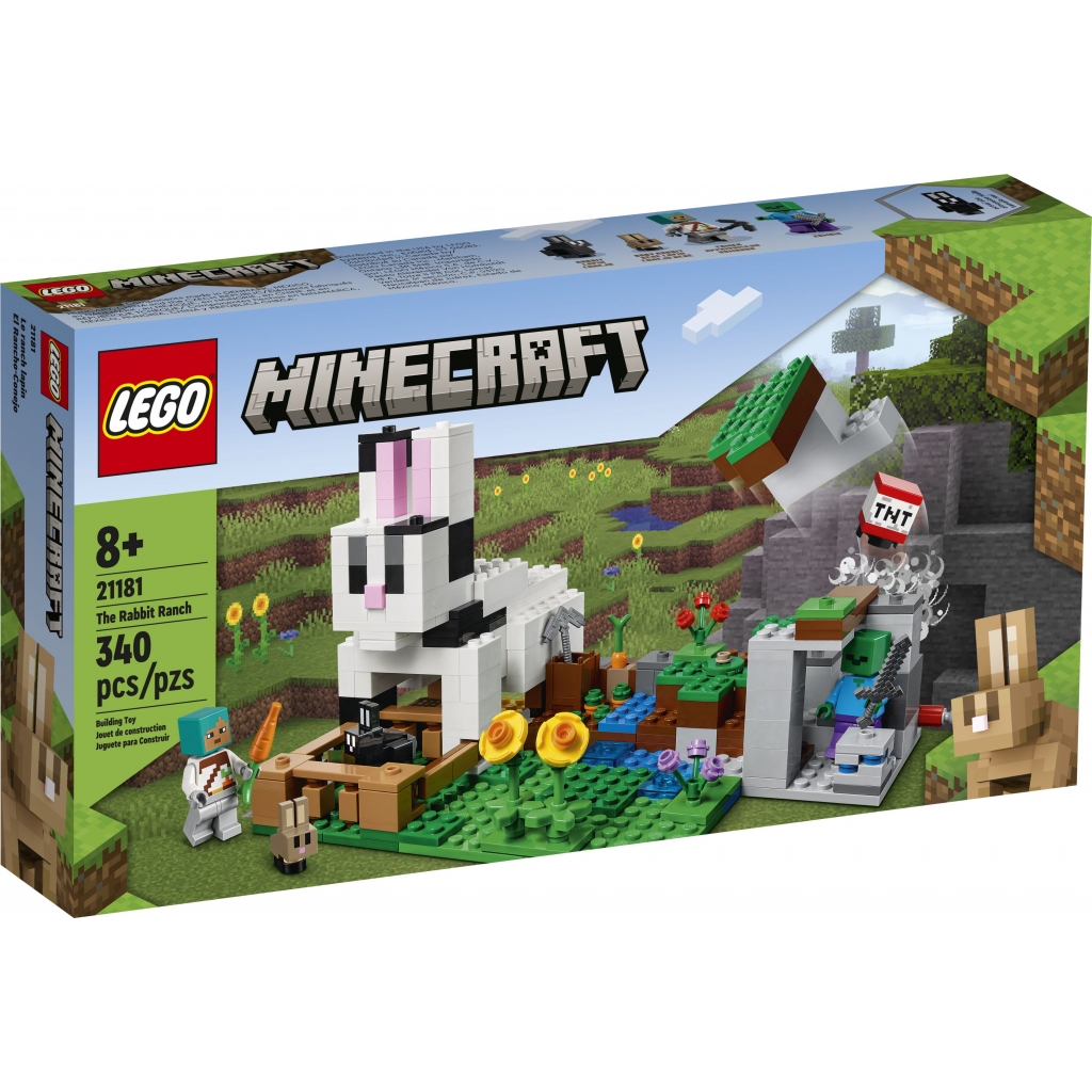 Конструктор LEGO Minecraft Кроліче Ранчо 340 деталей (21181) - зображення 1