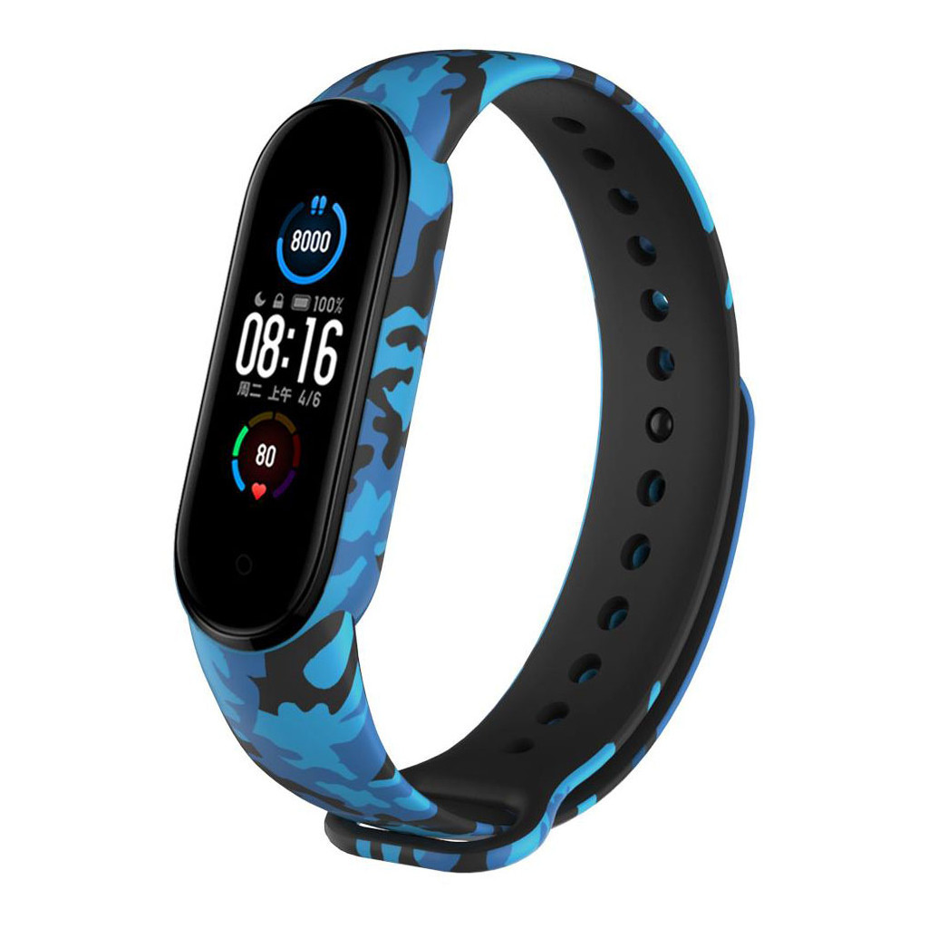 Ремінець до фітнес браслета XoKo Силіконовий ремінець XoKo для Xiaomi Mi Smart Band 5 Khaki B (XK-SL5-KBL) - зображення 3