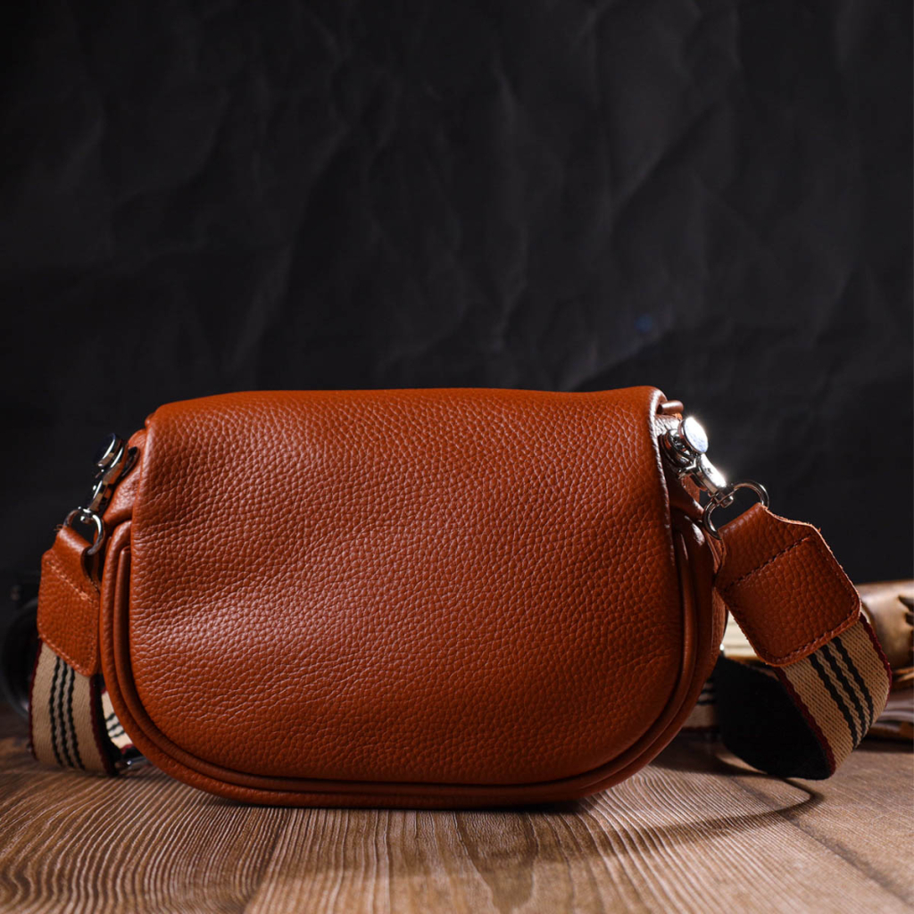 Сумка Vintage З натуральної шкіри Руда (22112) - зображення 7