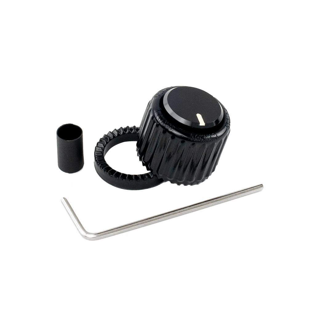 Ручка для потенціометра D'Addario Loknob Large Black Plastic Knob (PW-LNL-01B) - зображення 1