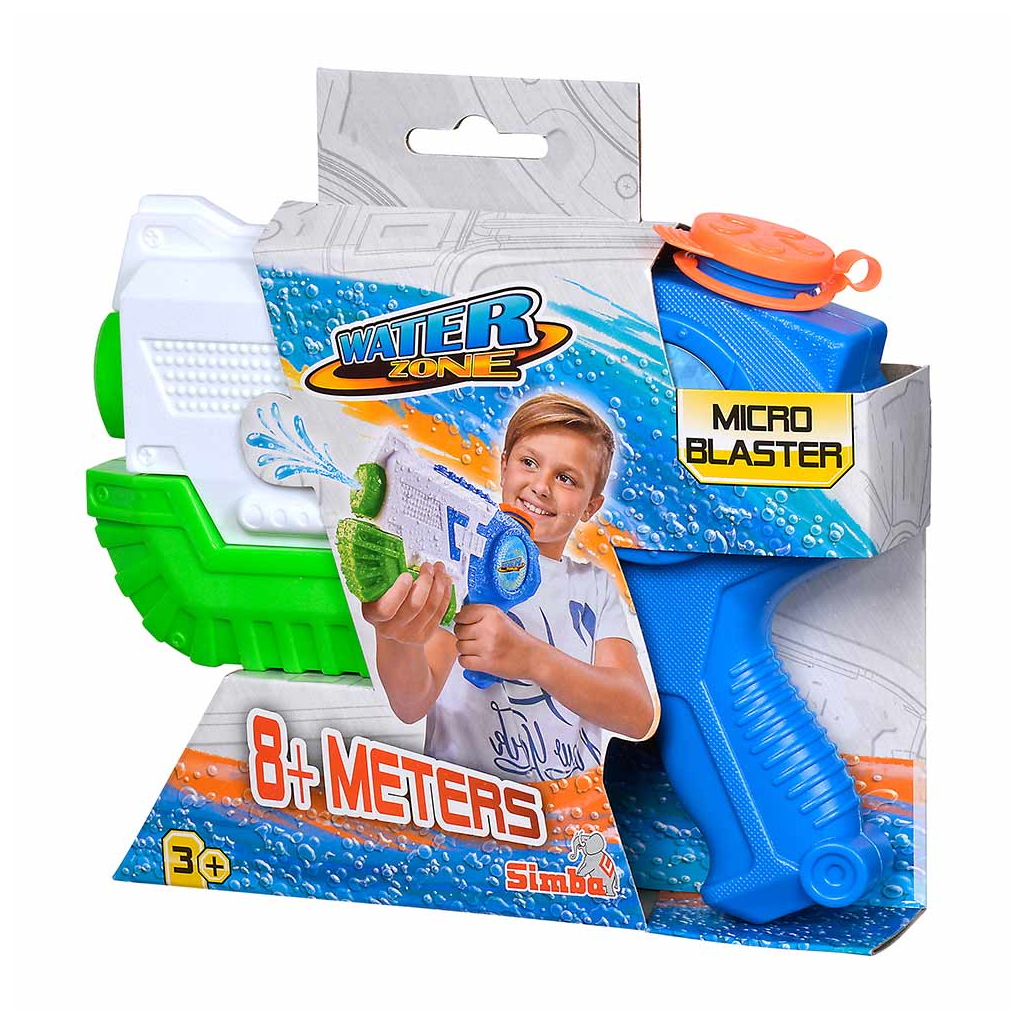 Іграшкова зброя Simba Водний бластер Мікро з помпою 21 см обсяг 400 мл Синій (7276050) - зображення 3