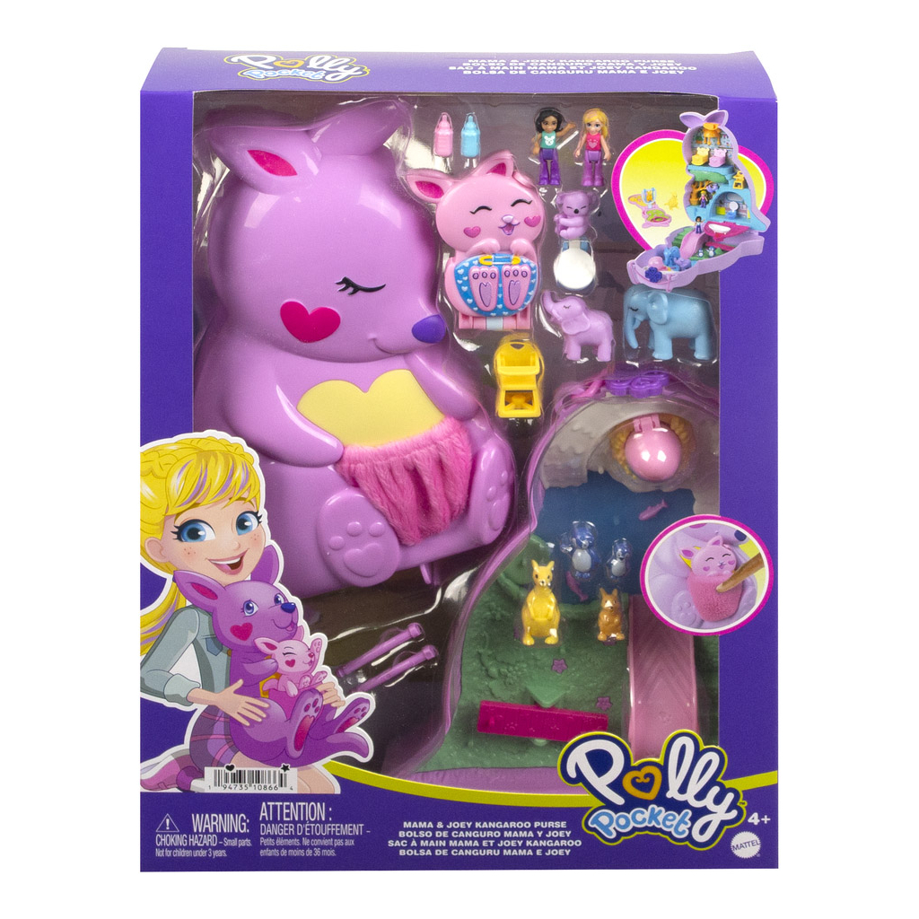 Лялька Polly Pocket Веселі пригоди з кенгуру (HKV50) - зображення 1