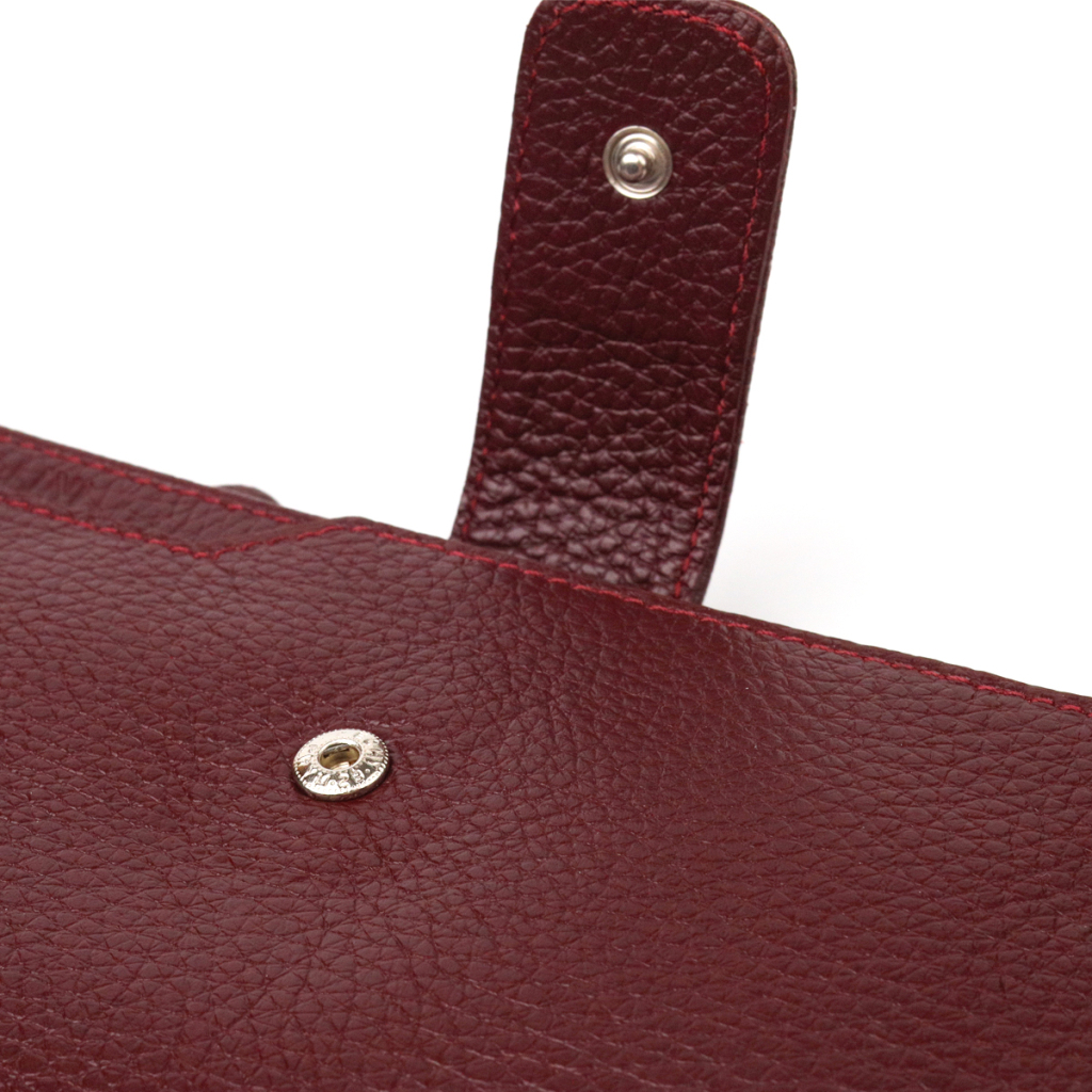 Гаманець Canpellini З натуральної шкіри Бордовий (21645) - зображення 5