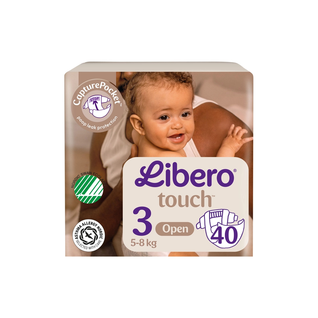 Підгузки Libero Touch Розмір 3 (5-9 кг) 40 шт (7310361147867) - зображення 1