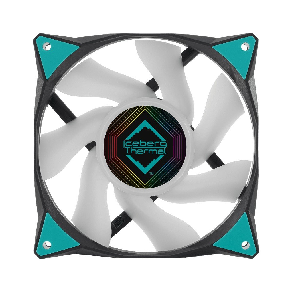 Кулер до корпусу Iceberg Group IceGALE ARGB - 120mm Black (ICEGALE12A-E0A) - зображення 1