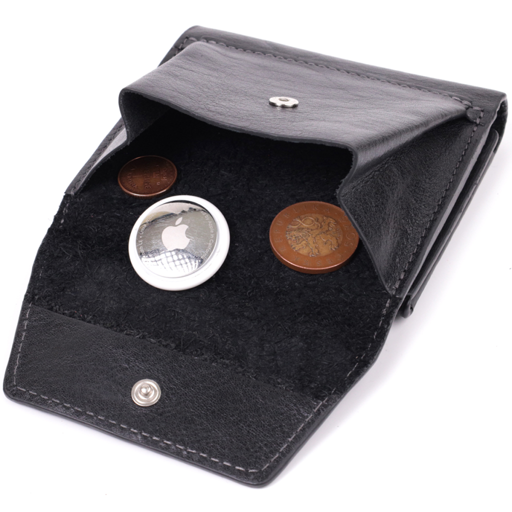 Гаманець Grande Pelle З натуральної шкіри Чорний (22573) - зображення 9