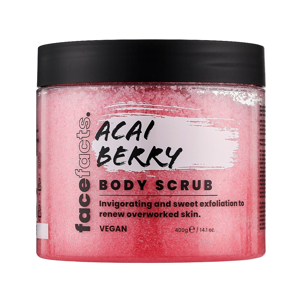 Скраб для тіла Face Facts Body Scrub Acai Berry Ягода асаї 400 г (5031413938517) - зображення 1