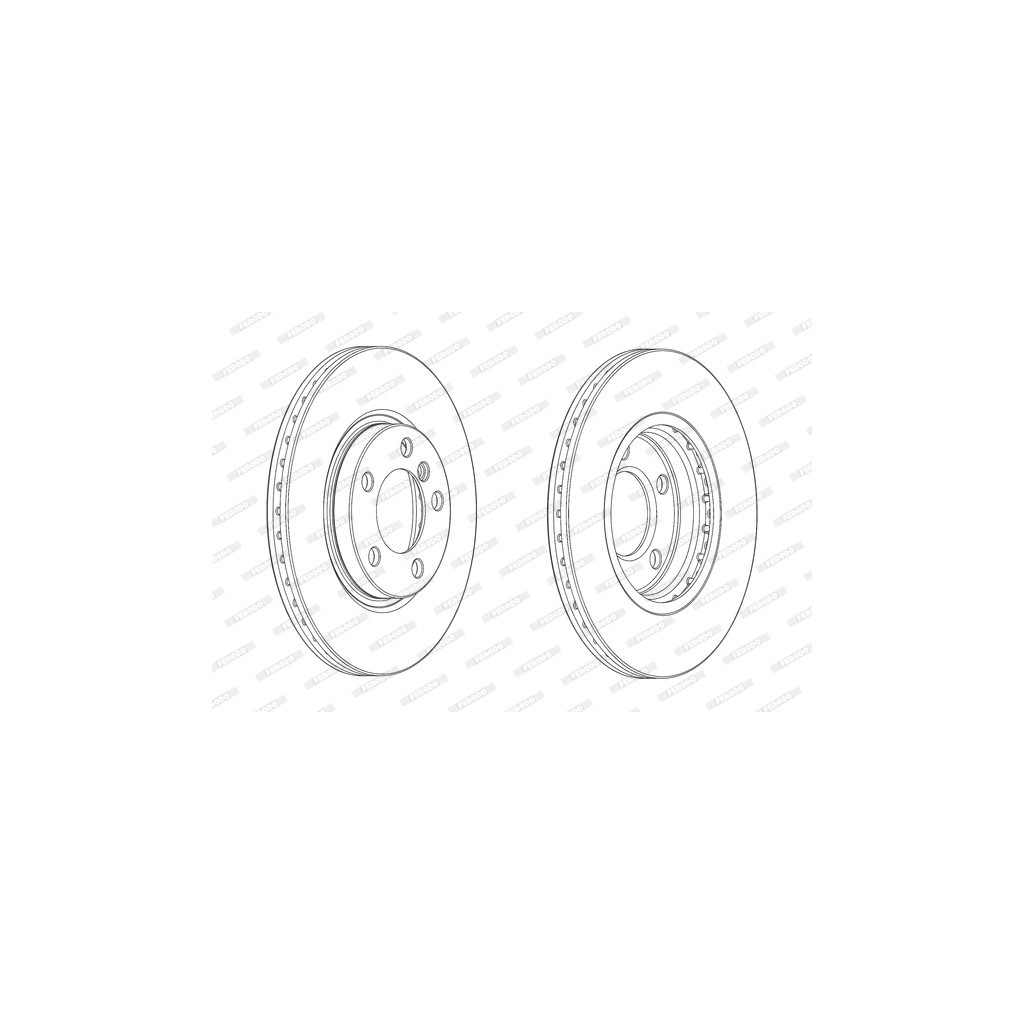 Гальмівний диск FERODO DDF2125C - зображення 1