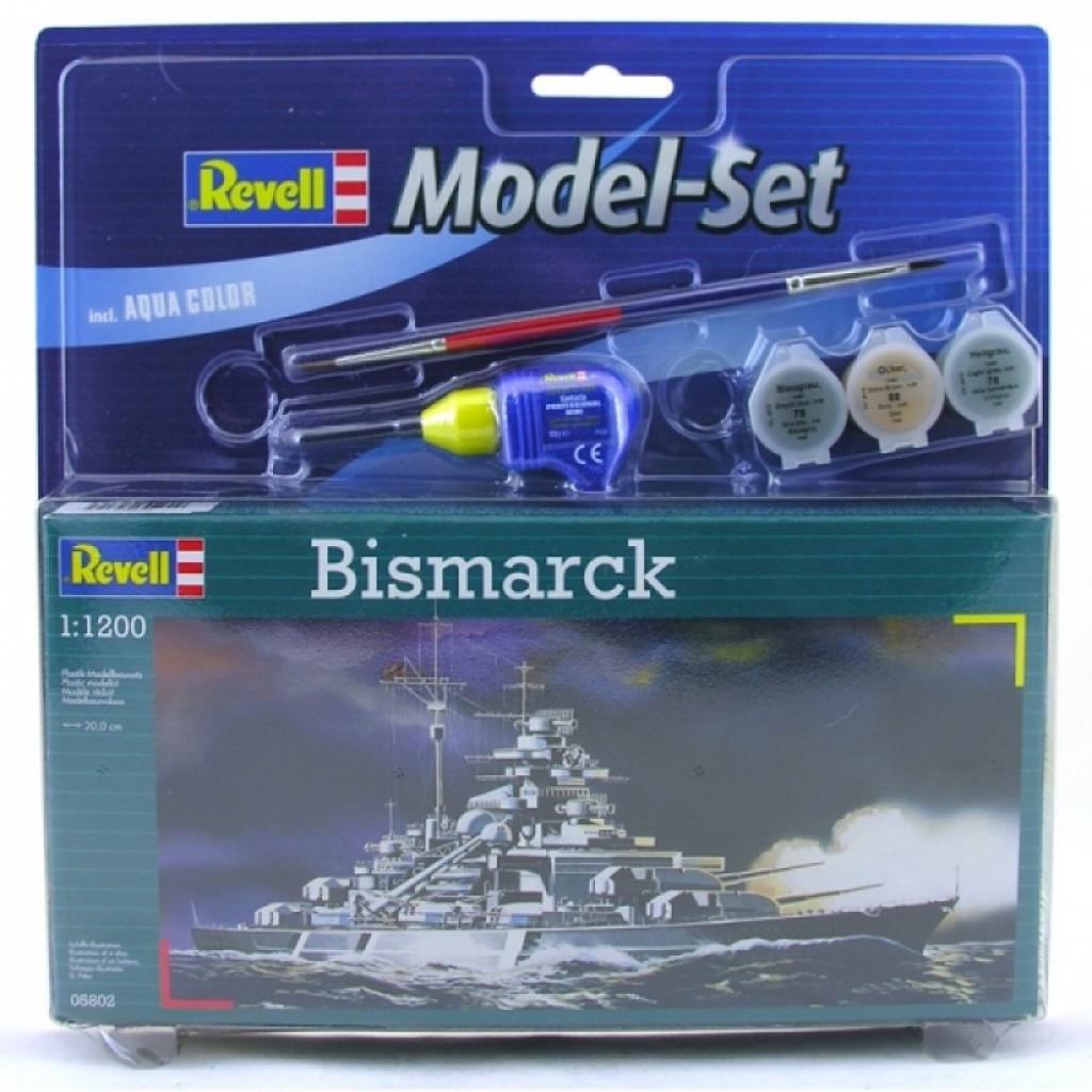 Збірна модель Revell Лінійний корабель Bismarck 1:1200 (65802) - зображення 1