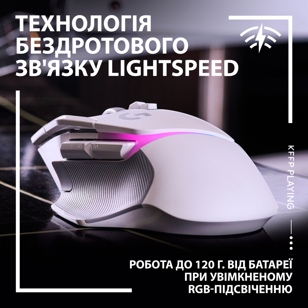 Мишка Logitech G502 X Plus Wireless White (910-006171) - зображення 3
