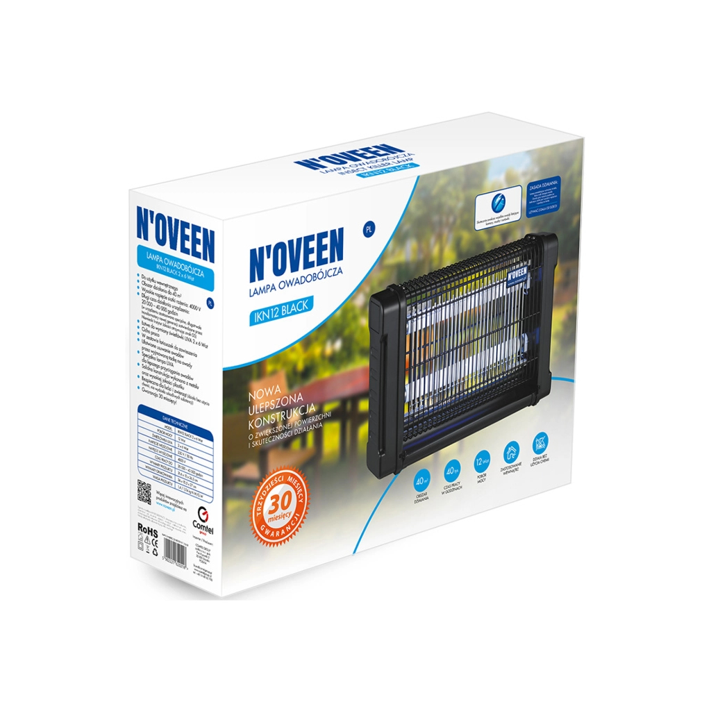 Інсектицидна лампа N'oveen IKN12 (RL074359) - зображення 3
