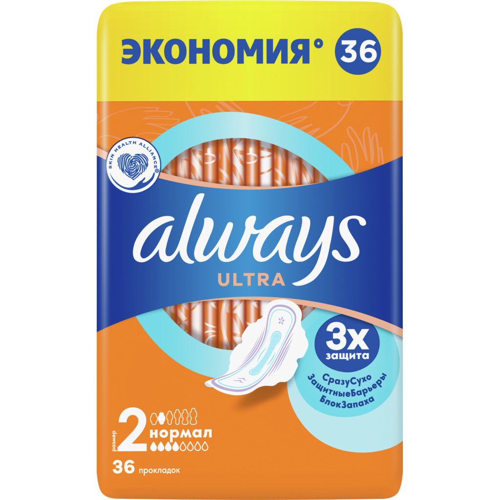 Гігієнічні прокладки Always Ultra Normal 36 шт. (8001090378330) - зображення 1
