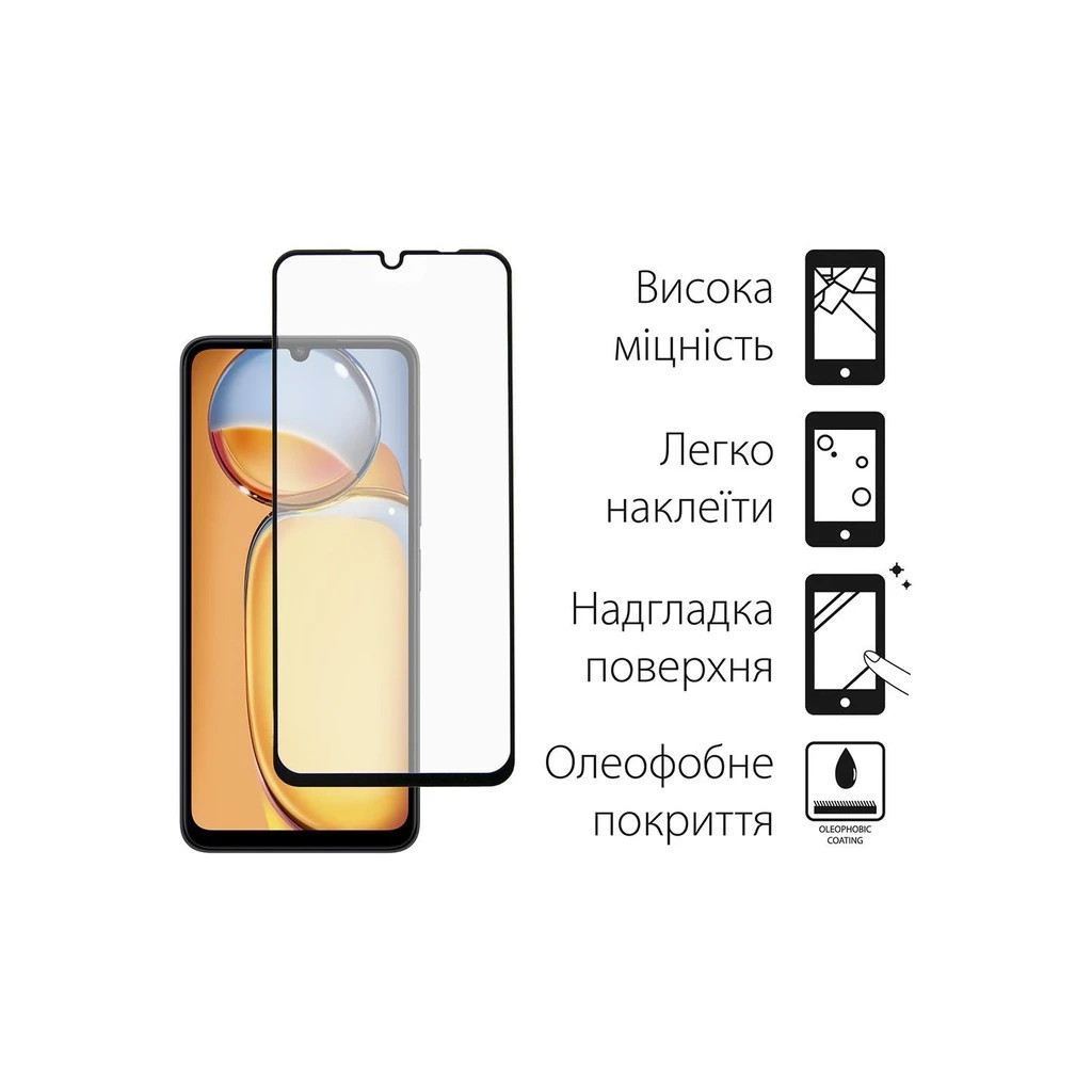 Чохол до мобільного телефона Dengos Kit for Xiaomi Redmi 13C case + glass (Mint) (DG-KM-63) - зображення 3
