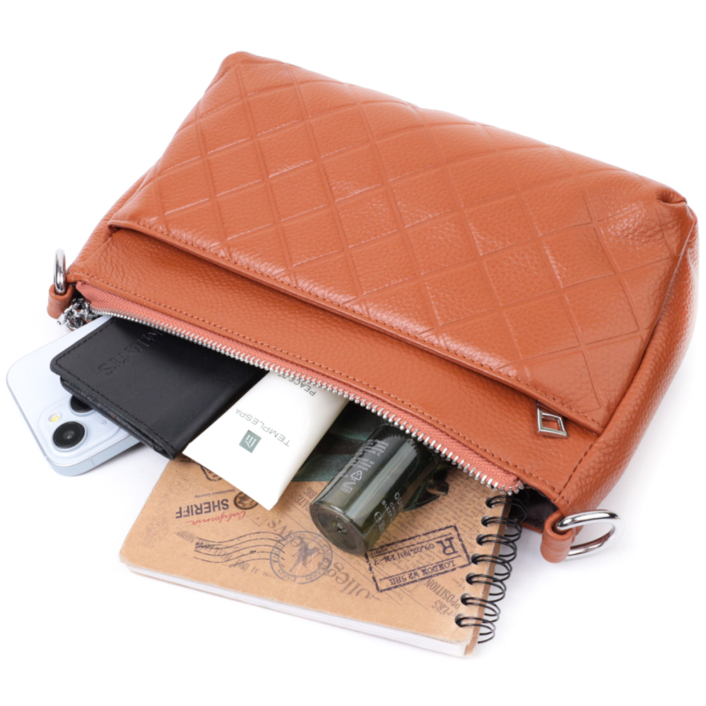 Сумка Vintage З натуральної шкіри Руда (22804) - зображення 10