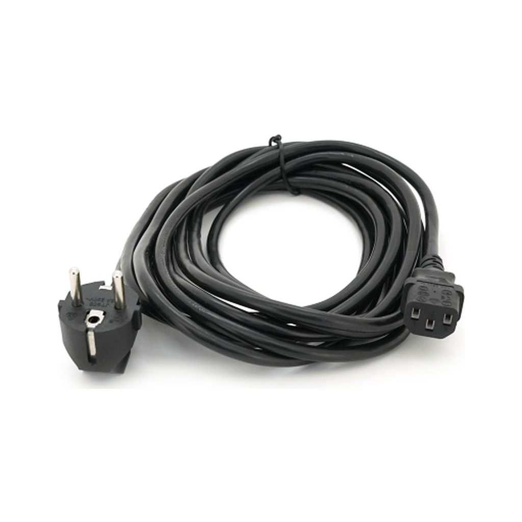 Кабель живлення C13 5.0m 1.0mm2 Voltronic (PC-186 CEE7/7-C13-CCA50/1) - зображення 1
