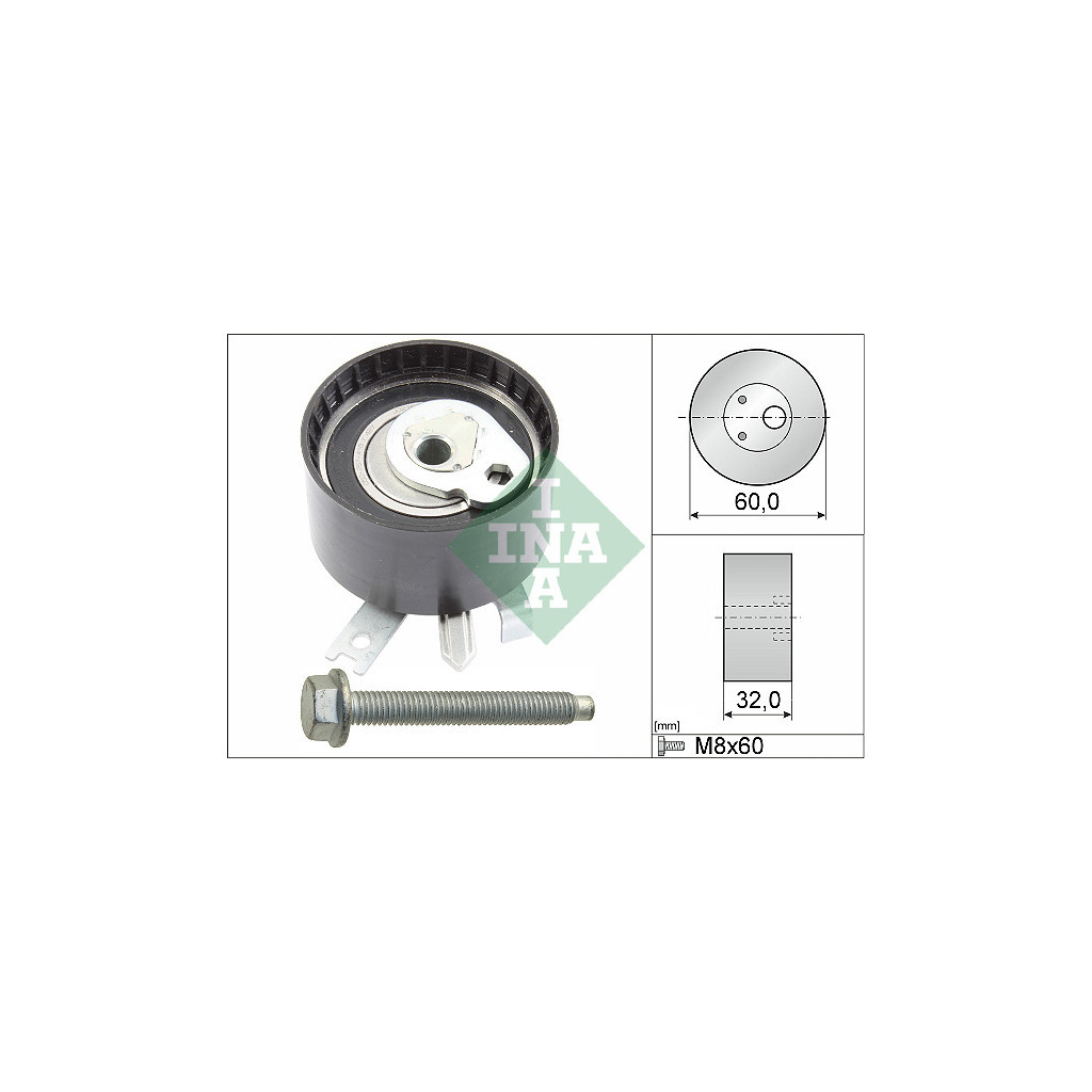 Ролик натягувача ременя INA 531 0547 10 - зображення 1