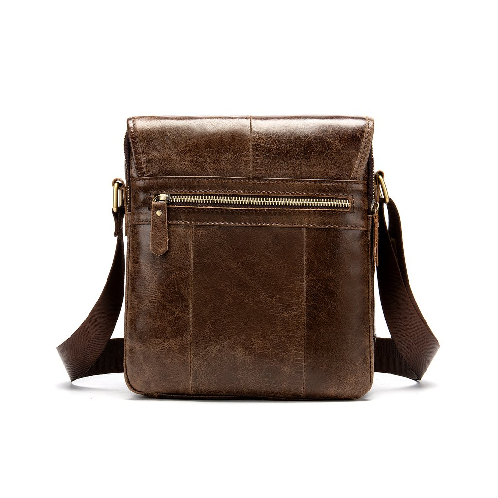 Сумка Vintage З натуральної гладкої шкіри Коричнева (14945) - зображення 6