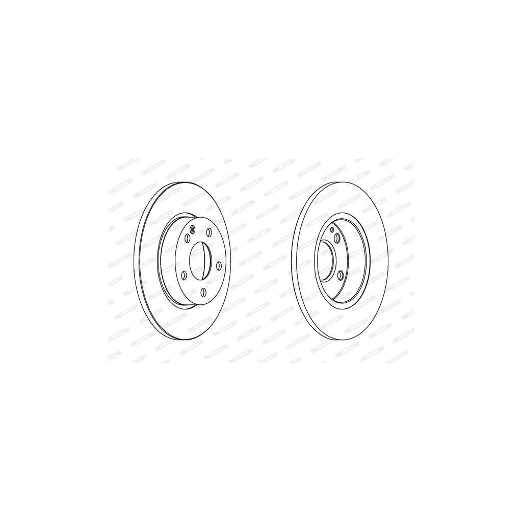 Гальмівний диск FERODO DDF1219C - зображення 1