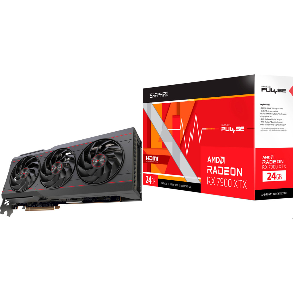Відеокарта Sapphire Radeon RX 7900 XTX 24GB PULSE (11322-02-20G) - зображення 6
