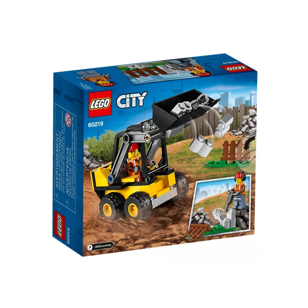 Конструктор LEGO City Будівельний навантажувач 88 деталей (60219) - зображення 4