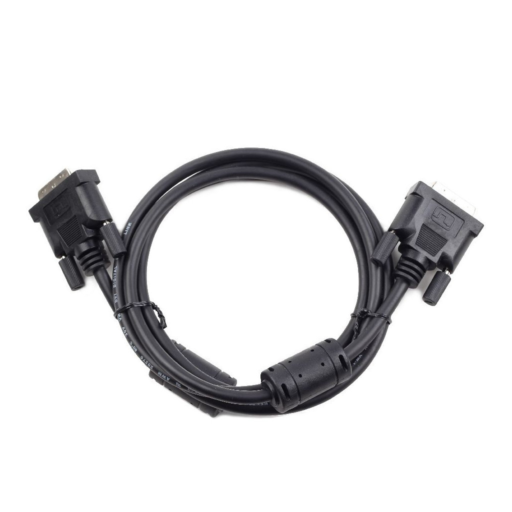 Кабель мультимедійний DVI to DVI 24+1pin, 1.8m Cablexpert (CC-DVI2-BK-6) - зображення 2