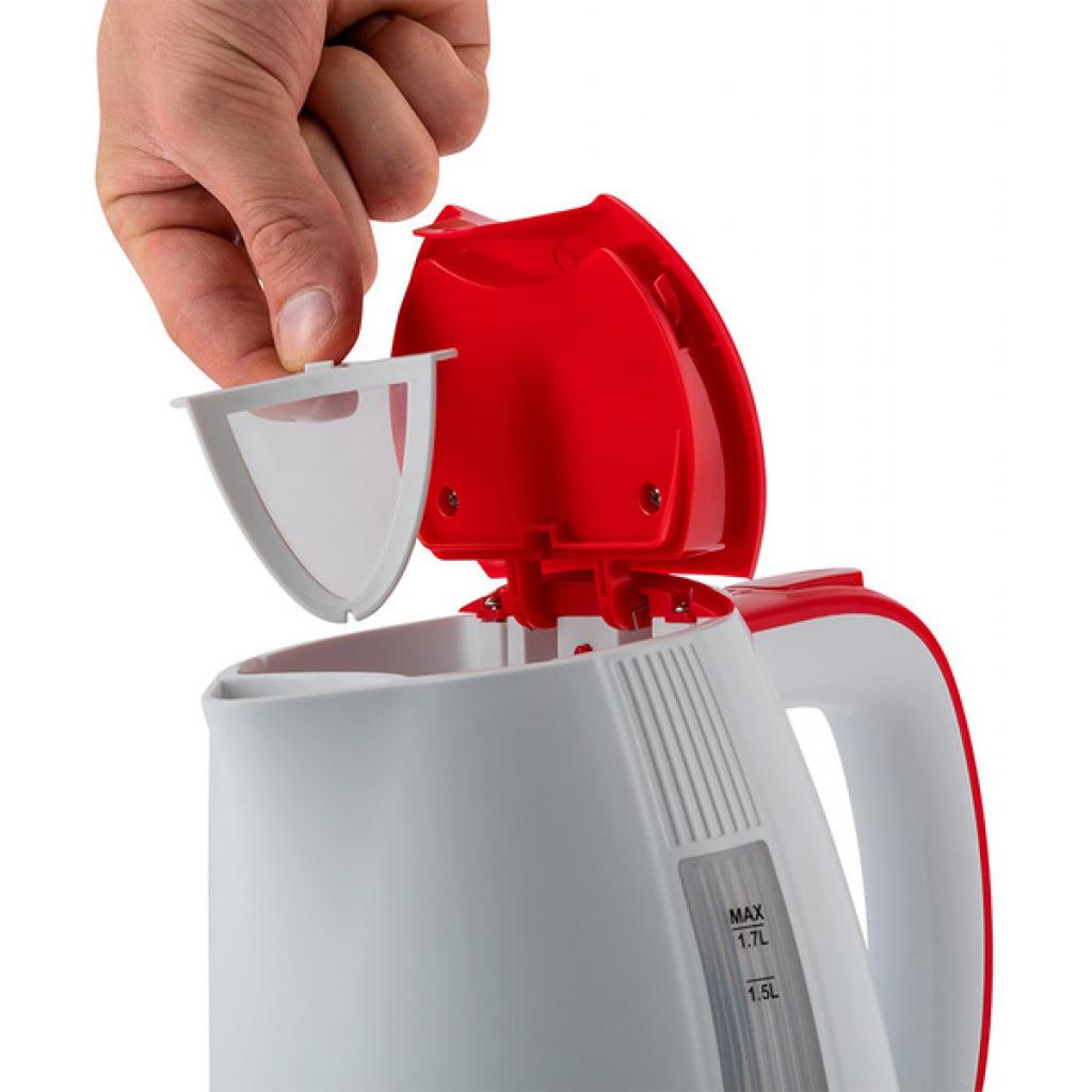 Електрочайник Polaris PWK 1790CL White/Red - зображення 5