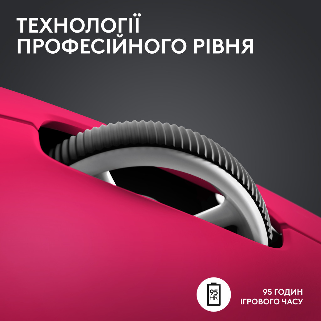 Мишка Logitech G Pro X Superlight 2 Lightspeed Wireless Magenta (910-006797) - зображення 12