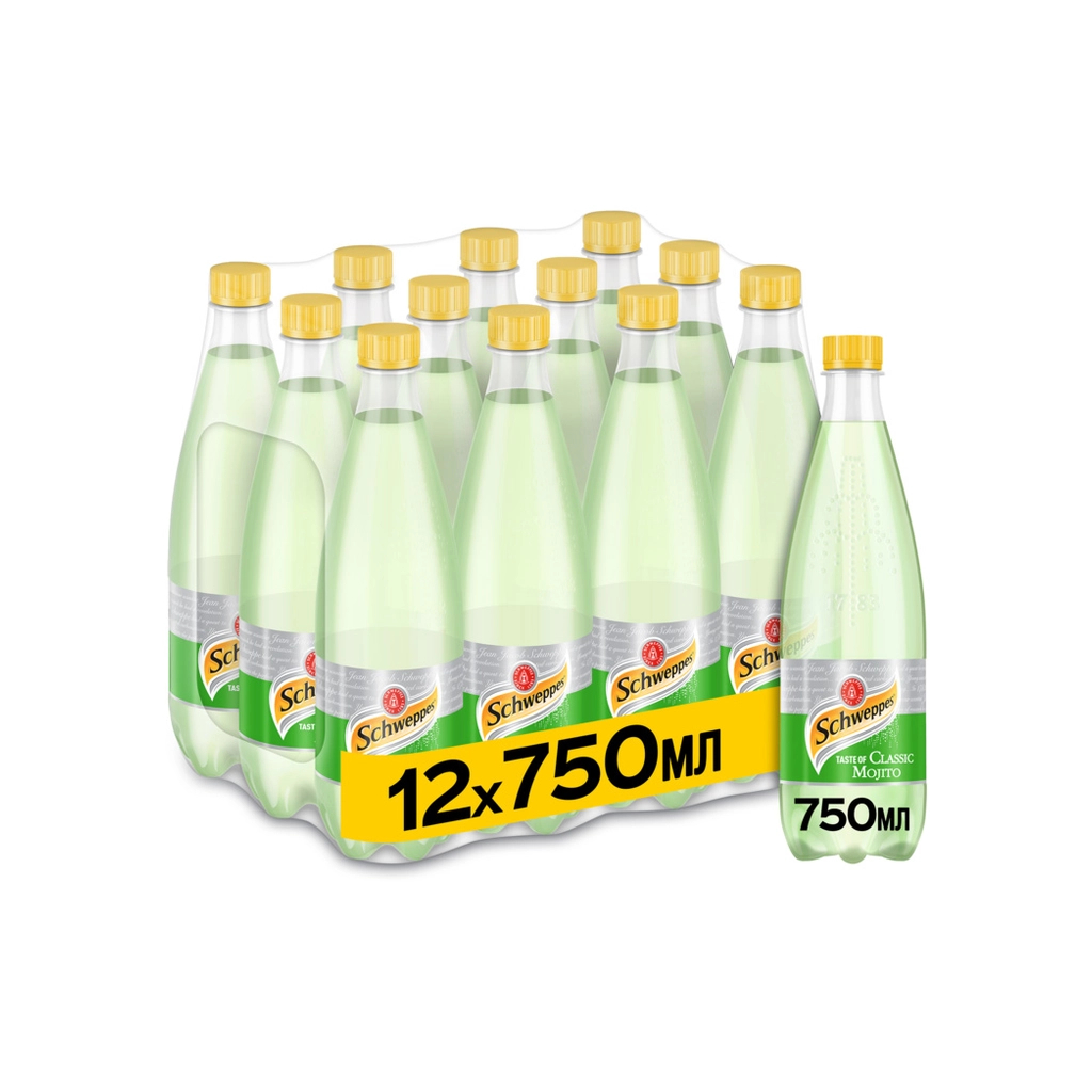 Напій Schweppes Classic Mojito Безалкогольний сильногазований 750 мл (5449000312181) - зображення 2