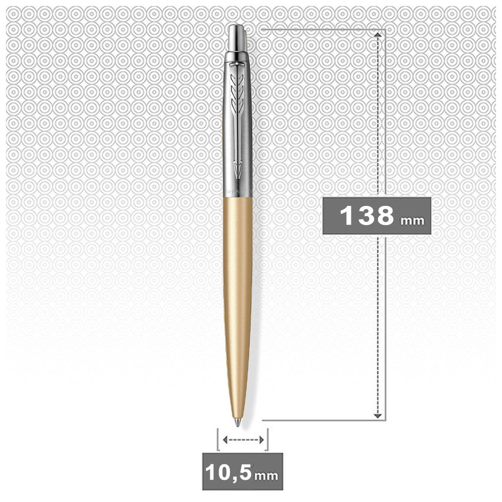 Ручка кулькова Parker JOTTER 17 XL UKRAINE Matt Gold CT BP Трезубец (13432_T001b) - зображення 4