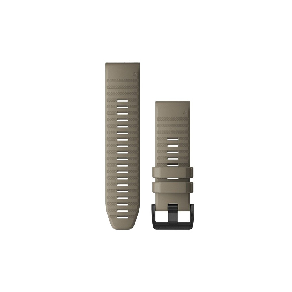 Ремінець до смарт-годинника Garmin fenix 6X 26mm QuickFit Dark Sandstone Silicone (010-12864-02) - зображення 1
