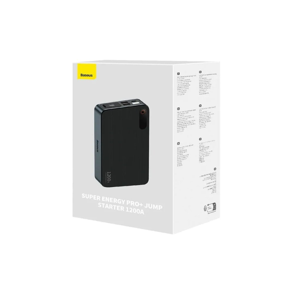 Пуско зарядний пристрій Baseus 12000mAh Super Energy Pro+ 1200A Car Jump Starte (C00245700111-00) - зображення 1